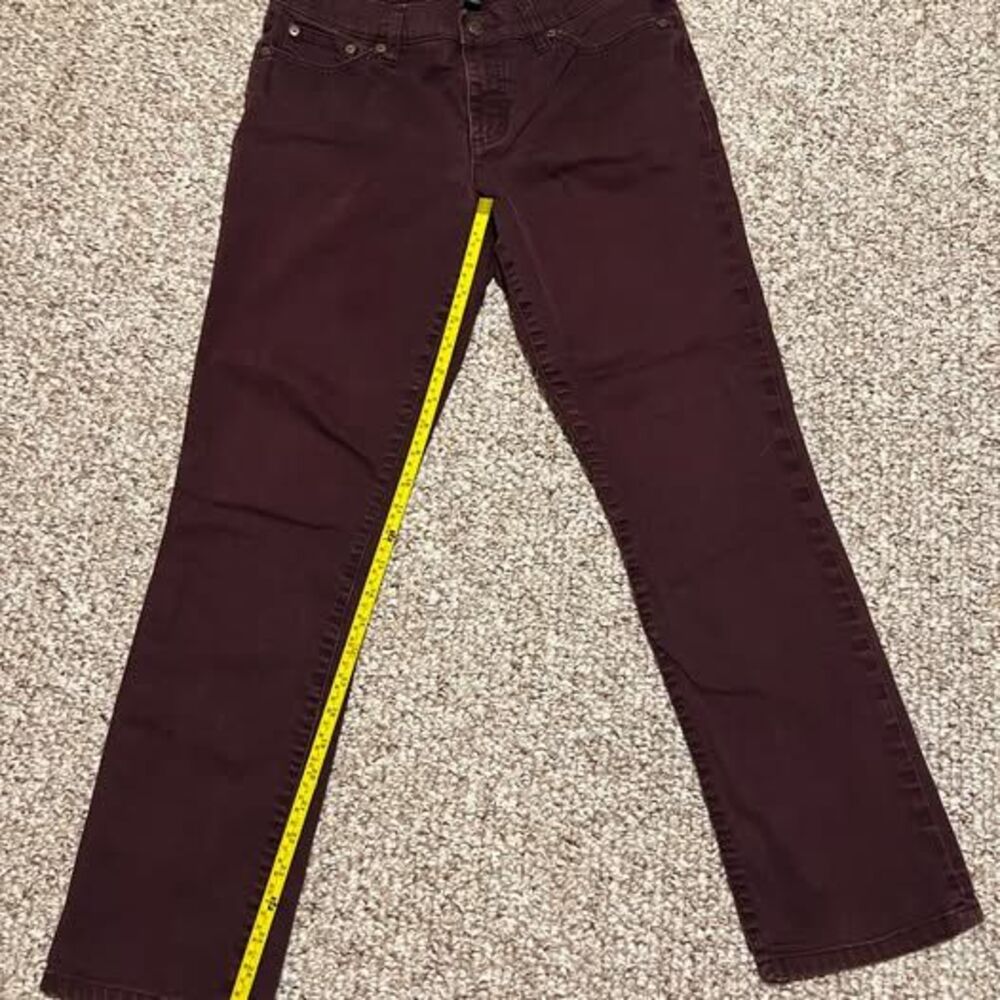 Ralph Lauren Petite 8P Burgundy Jeans